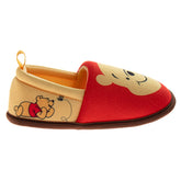 Disney Winnie the Pooh Boys/Girls Slippers  - Pooh Plush Warm Soft Aline Comfy Lightweight House Shoes (5-10 Toddler)